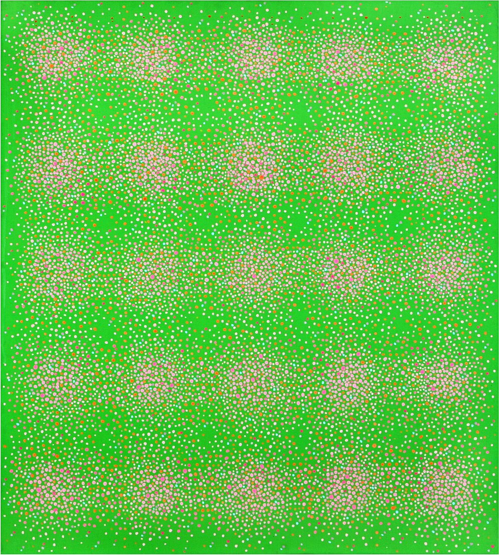 Kuno Gonschior, Vibration Grün-Violett-Orange, 1961/63, beendet 1969, Öl auf Leinwand, 100 x 90 cm, Märkisches Museum Witten Foto: Märkisches Museum Witten